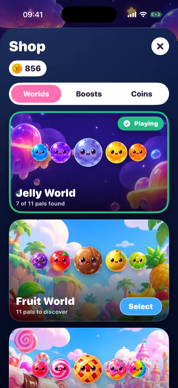 The Shop showing Jelly, Fruit and Candy World